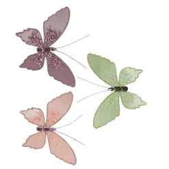 Schmetterlinge 3 Stück Auf Clip