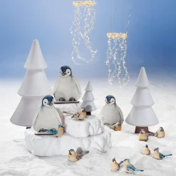 Schneetanne-Aufsteller Mit Glitzer 34 X 69 Cm Weiß