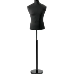 Schneiderpuppe Männlich, Büste 65 Cm, Schwarz/schwarz