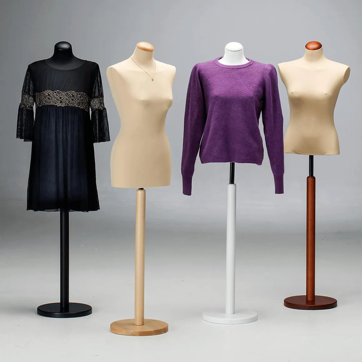 Schneiderpuppe Weiblich, Büste 72 Cm, Weiß/weiß