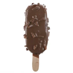Schoko-Eis Am Stil Mit Mandeln -Lebensmittel-Attrappe 21 Cm