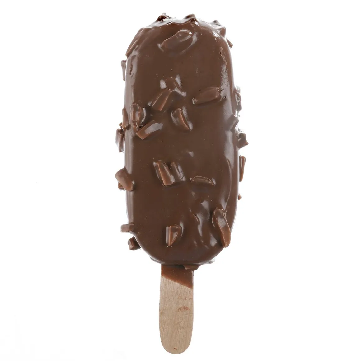 Schoko-Eis Am Stil Mit Mandeln -Lebensmittel-Attrappe 21 Cm