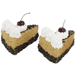 Schokotorten Lebensmittel-Attrappe, Pack à 2 Stück