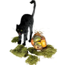 Schwarze Katze, 32 Cm