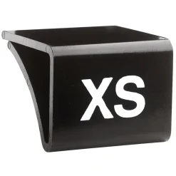 Schwarze Regalbodenaufstecker Für Glasplatten Größe XS