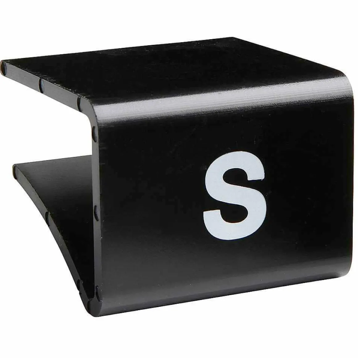 Schwarze Regalbodenaufstecker Größe S