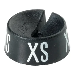 Schwarzer Größenreiter Mit Konfektionsgrößen XS