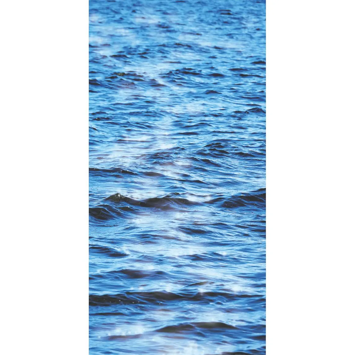 Schwer Entflammbarer Stoffbanner "Wasser" Aus Fahnenstoff 100 X 200 Cm