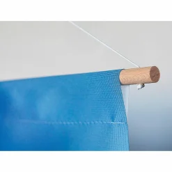 Schwer Entflammbarer Stoffbanner "Regenbogenstreifen" Aus Fahnenstoff 100 X 200 Cm