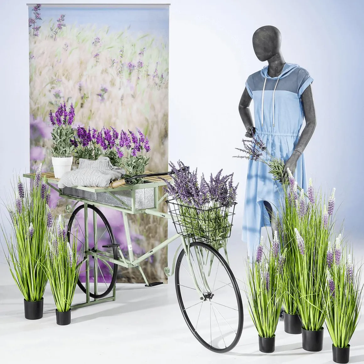 Schwer Entflammbarer Stoffbanner "Haferfeld" Aus Fahnenstoff 100 X 200 Cm