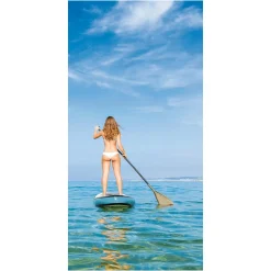 Schwer Entflammbarer Stoffbanner "Stand-Up Paddle" Aus Fahnenstoff 100 X 200 Cm