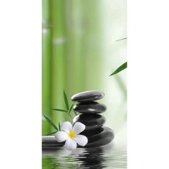 Schwer Entflammbarer Stoffbanner "Entspannung Und Wellness" Aus Fahnenstoff 100 X 200 Cm