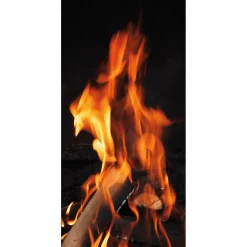 Schwer Entflammbarer Stoffbanner "Feuer" Aus Fahnenstoff 100 X 200 Cm