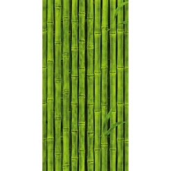 Schwer Entflammbarer Stoffbanner „grüne Bambusstangen“ Aus Fahnenstoff 100 X 200 Cm