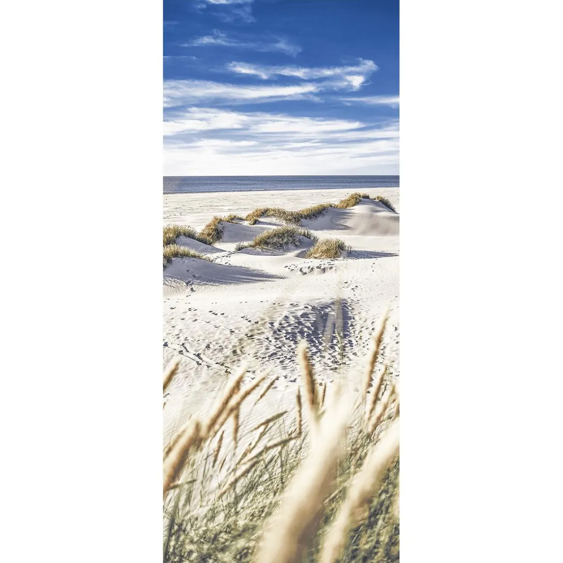 Schwer Entflammbarer Stoffbanner Dünenlandschaft 75 X 180 Cm