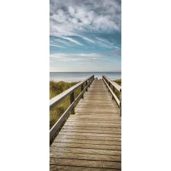 Schwer Entflammbarer Stoffbanner Holzsteg Zum Meer 75 X 180 Cm