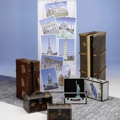 Schwer Entflammbarer Stoffbanner Städtereisen 75 X 180 Cm