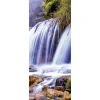 Schwer Entflammbarer Stoffbanner "Wasserfall" 75 X 180 Cm