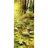 Schwer Entflammbarer Stoffbanner "Herbstlaub Waldboden" 75 X 180 Cm