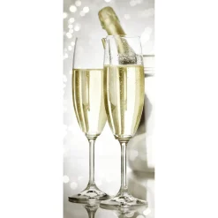 Schwer Entflammbarer Stoffbanner "Sekt" 75 X 180 Cm