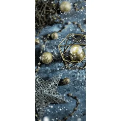 Schwer Entflammbarer Stoffbanner "Winterschmuck" 75 X 180 Cm