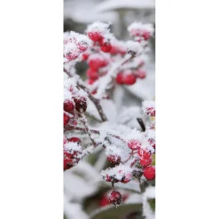 Schwer Entflammbarer Stoffbanner "Rote Beeren" 75 X 180 Cm