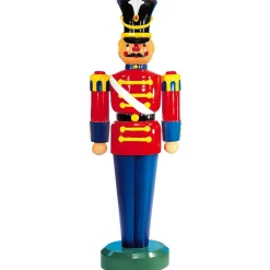 Soldat Figur 185 Cm, Rot-blau, Vollplastisch