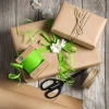 Sparpaket Geschenkverpackung Go Green Mit Weißem Und Braunem Juteband