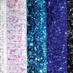 Stanzoptikfolie Irisierend 90 Cm Breit, Snow Flake