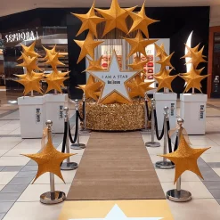 Stanzoptikfolie Metallic 90 Cm Breit, Gold