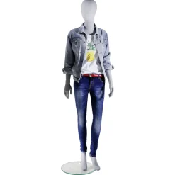 Stehende Damen Schaufensterpuppe Solid Grey