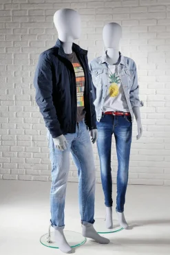 Stehende Damen Schaufensterpuppe Solid Grey