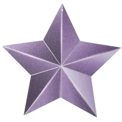 Stern Displayhänger Lila, Beglimmert