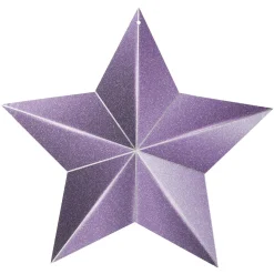 Stern Displayhänger Lila, Beglimmert