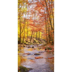 Stoffbanner Bachlauf Herbst 100 X 200 Cm