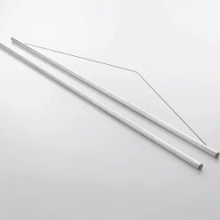 Stoffbanner-Aufhängestangen-Set Aus Alu, 75 Cm 2 Stück