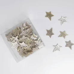 Streuware Sterne Aus Holz 72 Stück 4 Cm