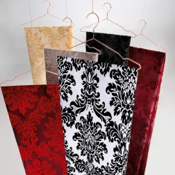 Taft Mit Samtflock 145 Cm Breit, Schwarz