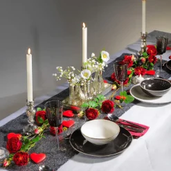 Tischdeko Silbervasen Mit Tablett, 8-teilig