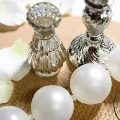 Tischdeko Silbervasen Mit Tablett, 8-teilig