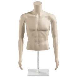 Umweltfreundlicher PE Herren-Torso, Hautfarben
