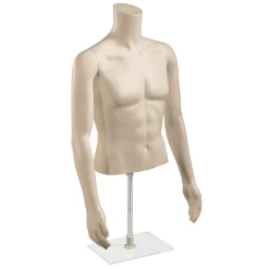 Umweltfreundlicher PE Herren-Torso, Hautfarben