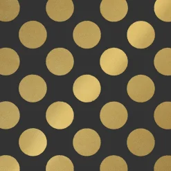 Umweltfreundliches Geschenkpapier-Rolle Mit Goldenen Punkten 50 Cm X 50 M