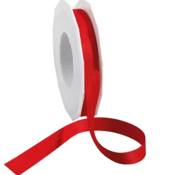 Umweltfreundliches Stoffband Aus Recyceltem Material 15 Mm 25 M Rot