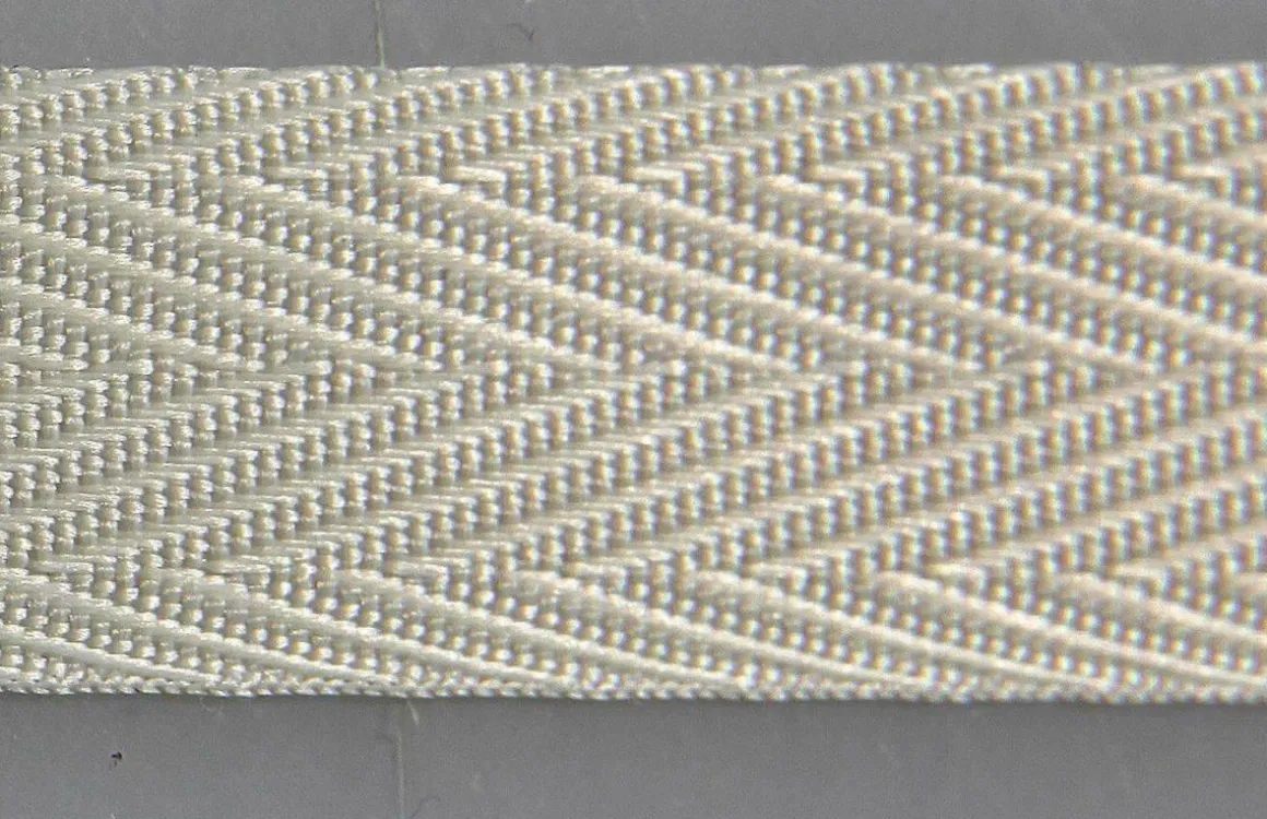 Umweltfreundliches Stoffband Aus Recyceltem Material 15 Mm 25 M Creme