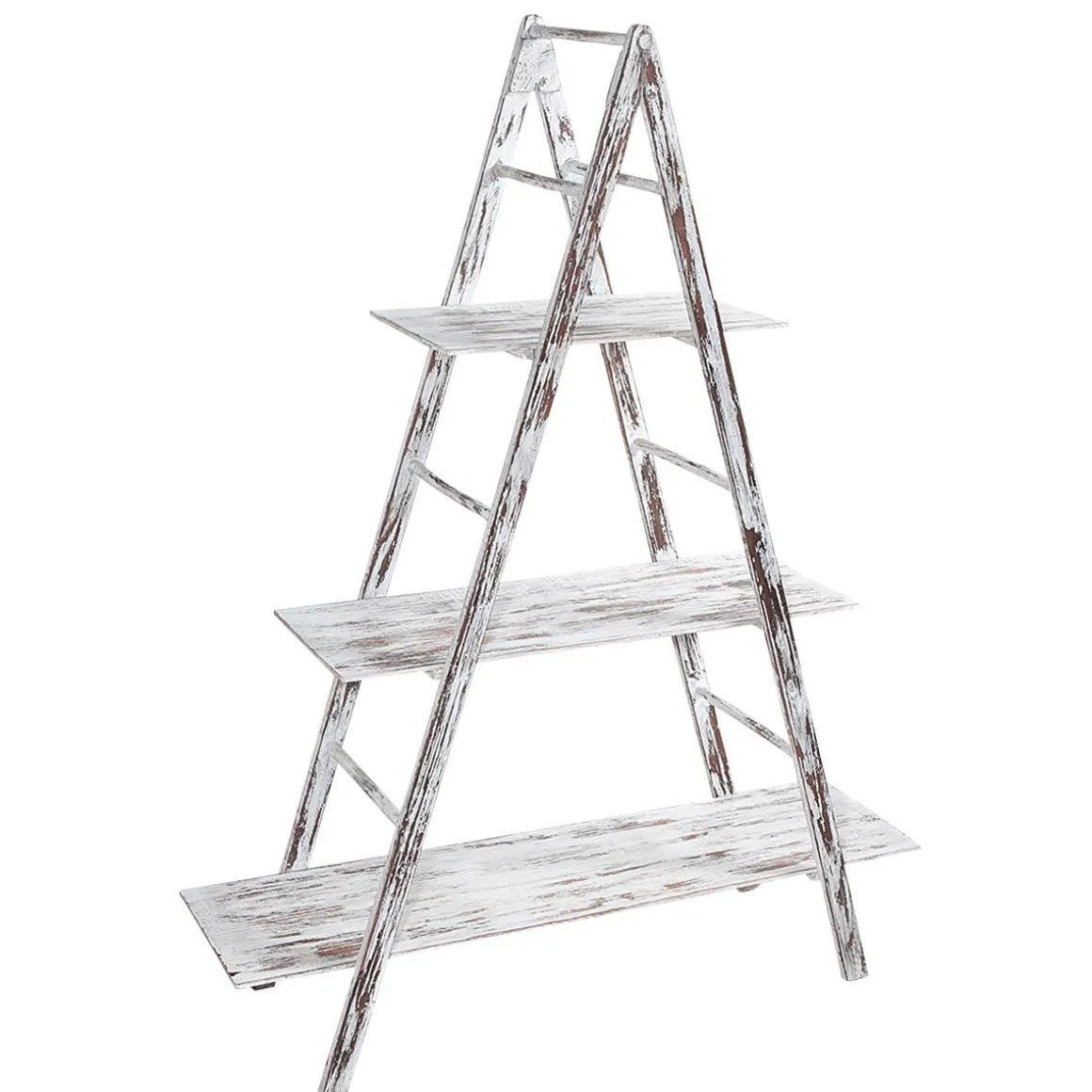 Vintage Leiter-Regal Weiß, 150 Cm Hoch