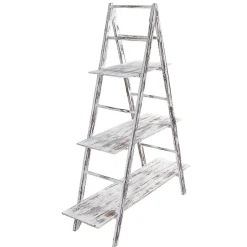 Vintage Leiter-Regal Weiß, 150 Cm Hoch