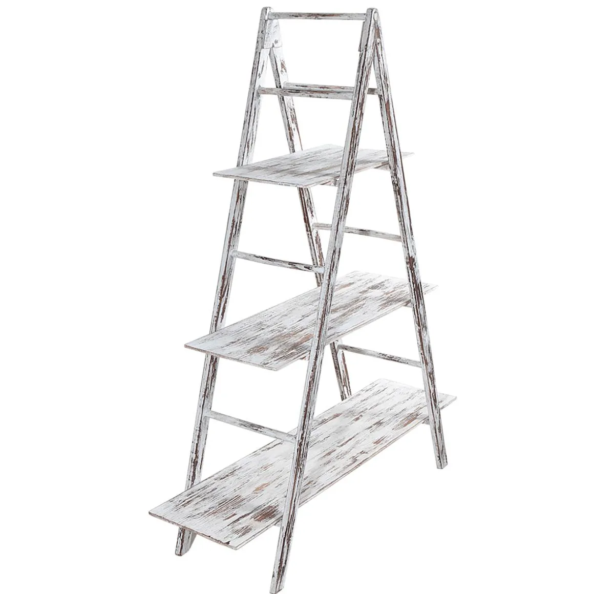 Vintage Leiter-Regal Weiß, 150 Cm Hoch