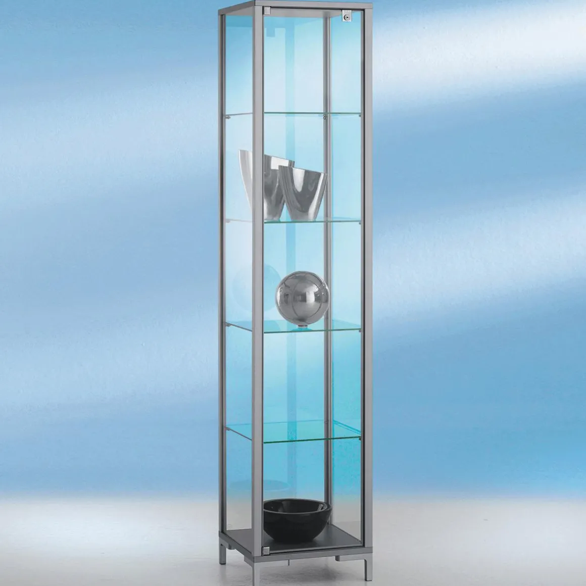 Vitrine M. Beleuchtung 186 X 40 X 40 Cm