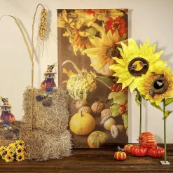 Vogelscheuche Sitzend 50 Cm